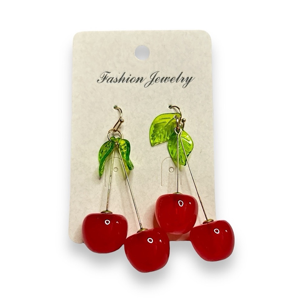 Fashion Jewelry || Cherry Earrings
